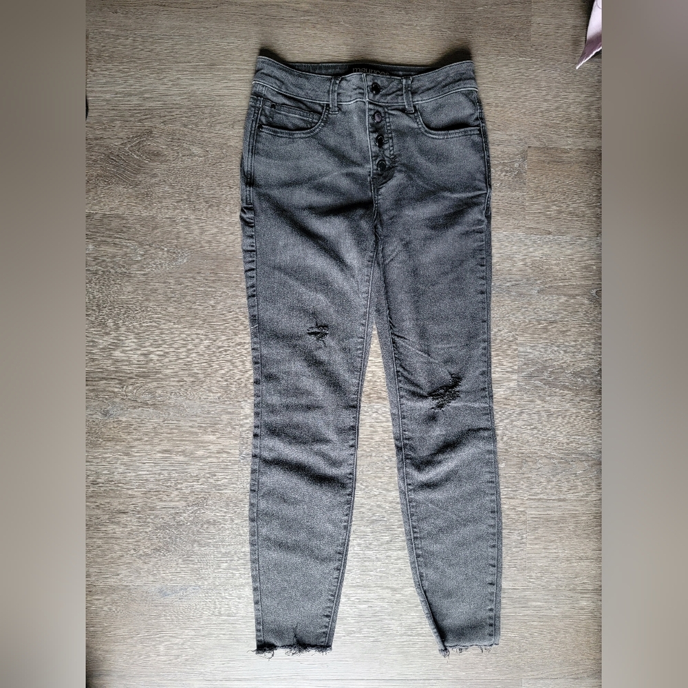 Black High Waisted Skinny Jeans Size 4 Reg